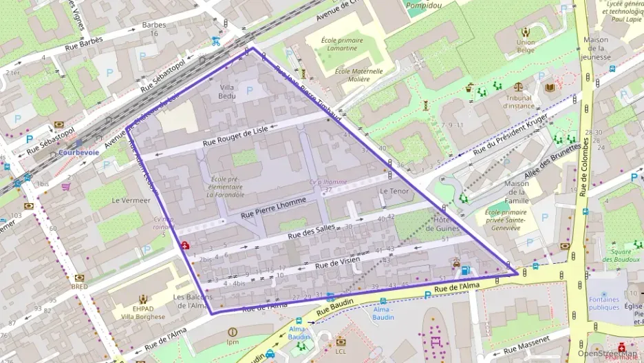 Appartement 46 m² deux pieces à vendre à Courbevoie