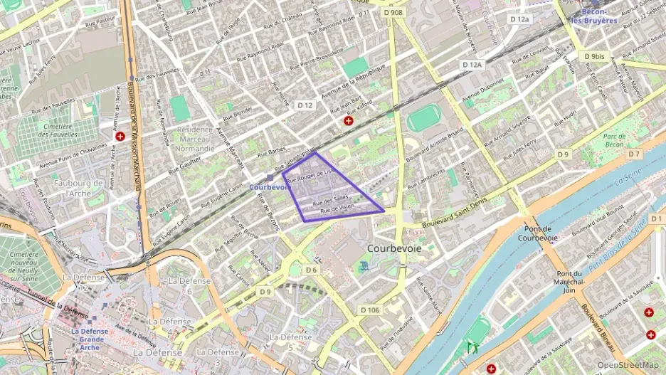 Appartement 46 m² deux pieces à vendre à Courbevoie