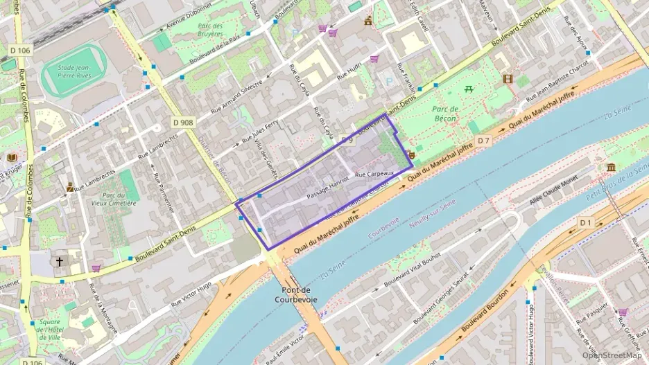 Appartement 86 m² quatre pièces à vendre à Courbevoie