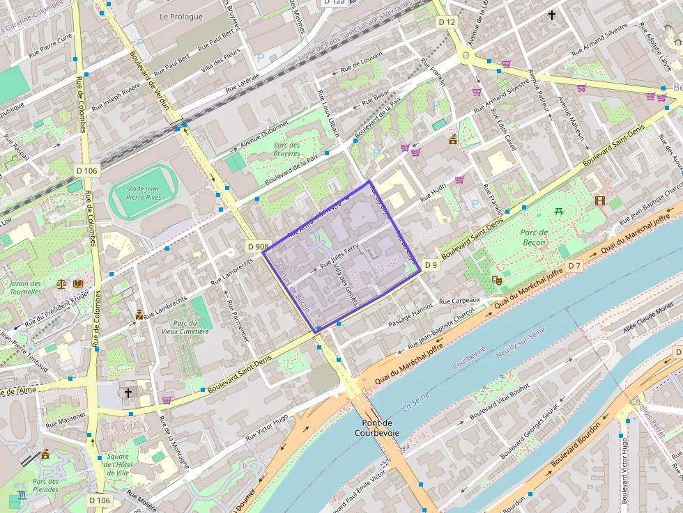 Appartement 80 m² quatre pièces à vendre à Courbevoie