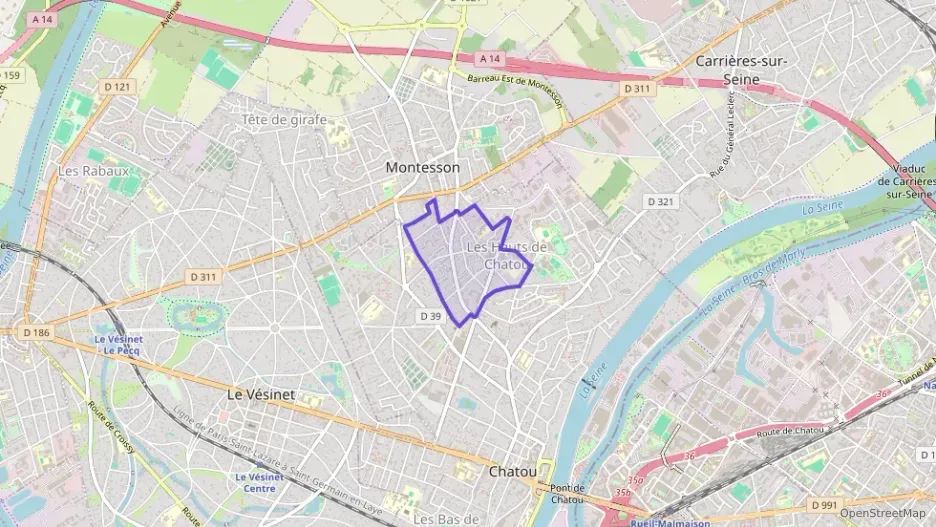 Appartement 65 m² trois pièces à vendre à Chatou