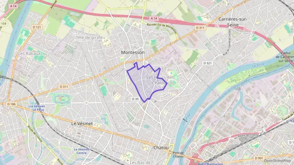Appartement 69 m² quatre pièces à vendre à Chatou