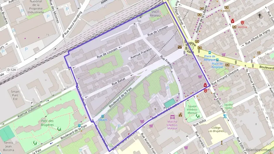 Appartement 86 m² quatre pièces à vendre à Courbevoie