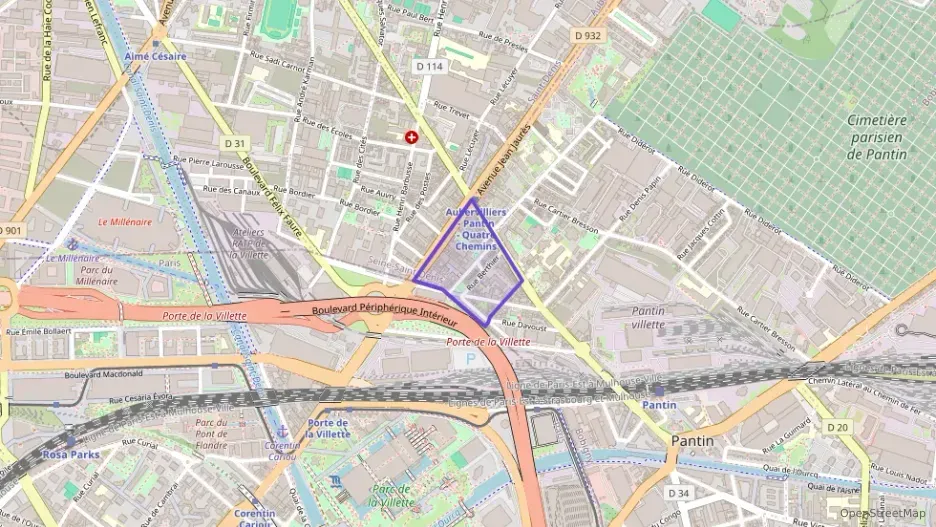 Appartement 63 m² trois pièces à vendre à Pantin