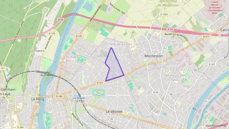 Appartement 66 m² quatre pièces à vendre à Le Vésinet