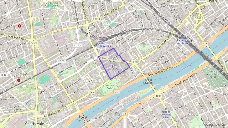 Appartement 58 m² deux pieces à vendre à Courbevoie