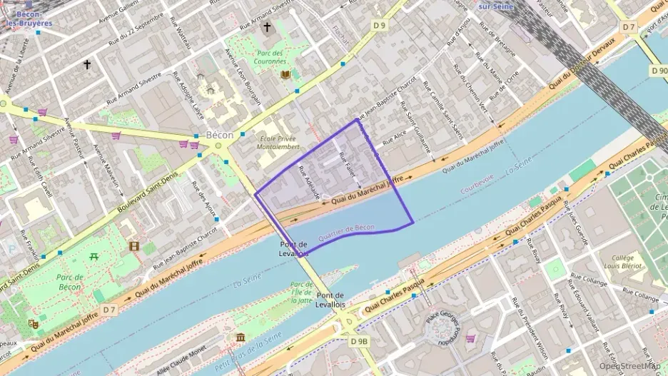 Appartement 57 m² deux pieces à vendre à Courbevoie