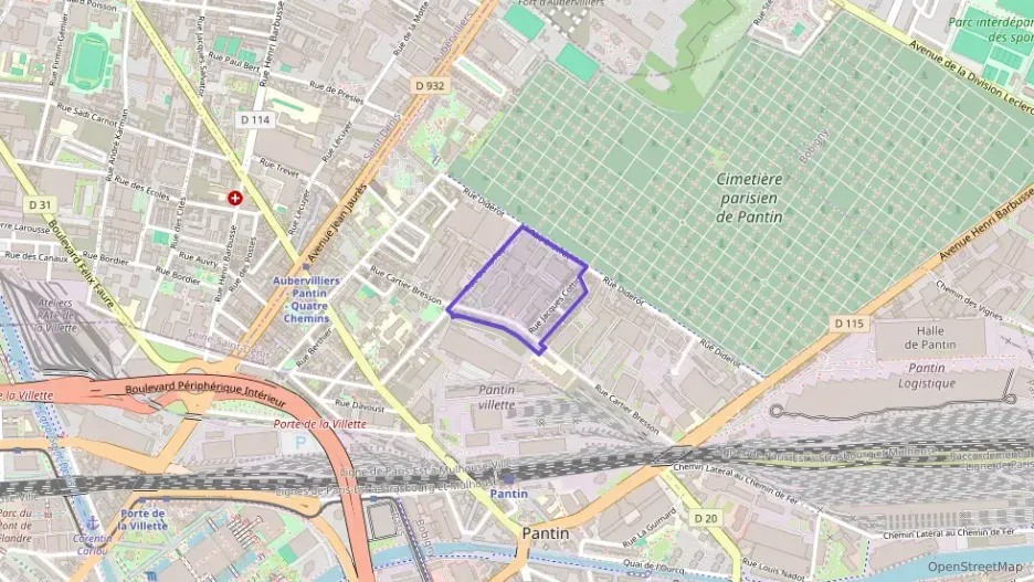 Appartement 43 m² trois pièces à vendre à Pantin