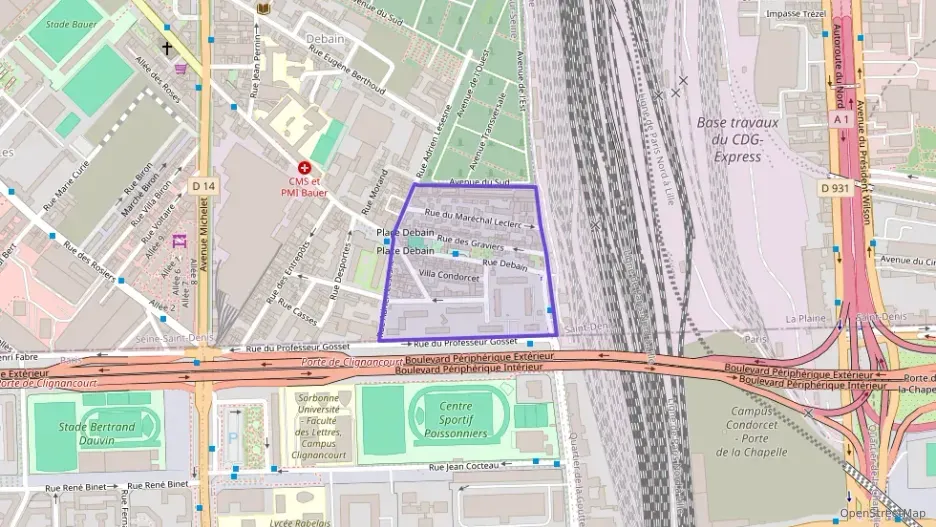Appartement 51 m² deux pieces à vendre à Saint-Ouen-sur-Seine