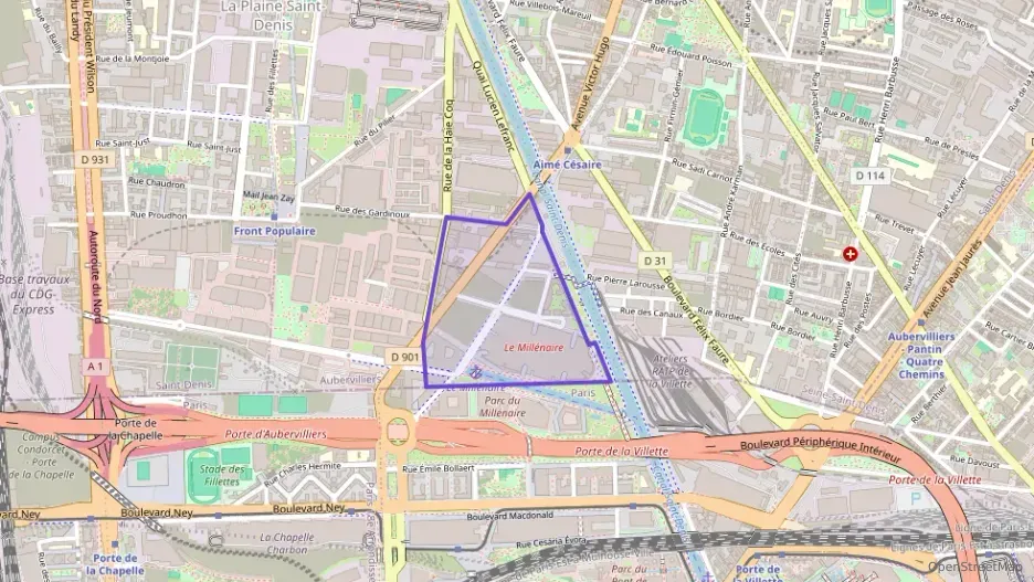 Appartement 63 m² trois pièces à vendre à Aubervilliers