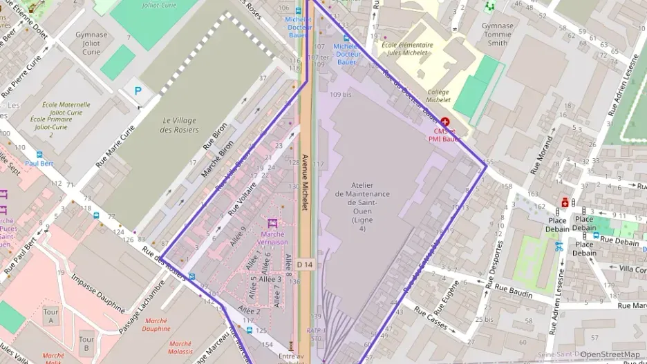 Appartement 91 m² quatre pièces à vendre à Saint-Ouen-sur-Seine