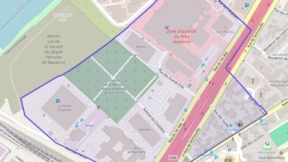 Appartement 79 m² trois pièces à vendre à Nanterre