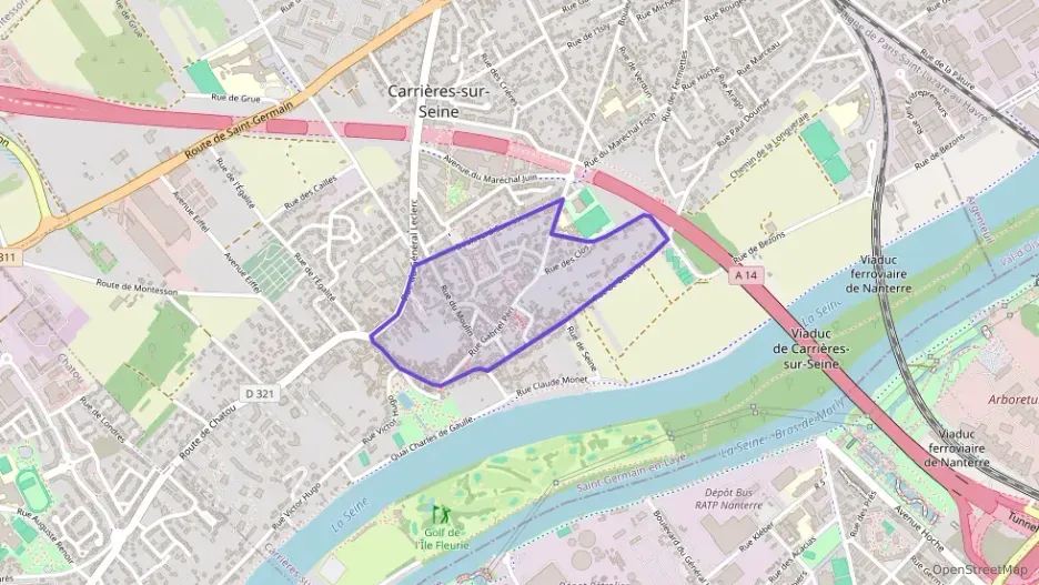 Appartement 54 m² deux pieces à vendre à Carrières-sur-Seine