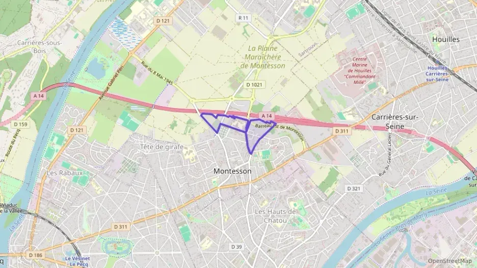 Appartement 59 m² trois pièces à vendre à Montesson Appartement 59 m² trois pièces à vendre à Montesson