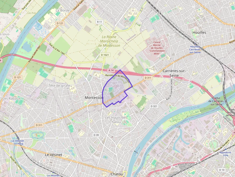 Appartement 62 m² trois pièces à vendre à Montesson