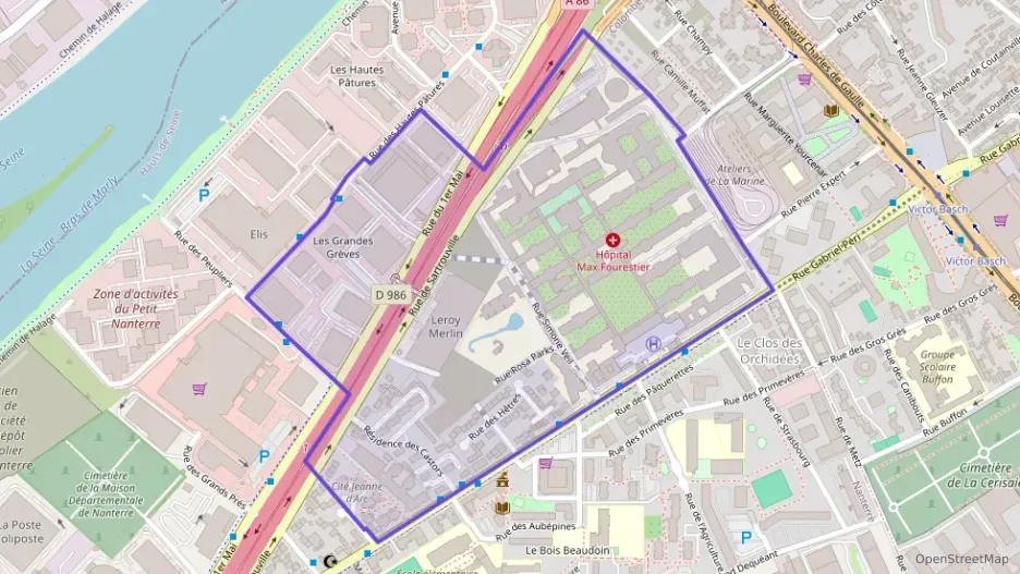 Appartement 95 m² cinq pièces à vendre à Nanterre