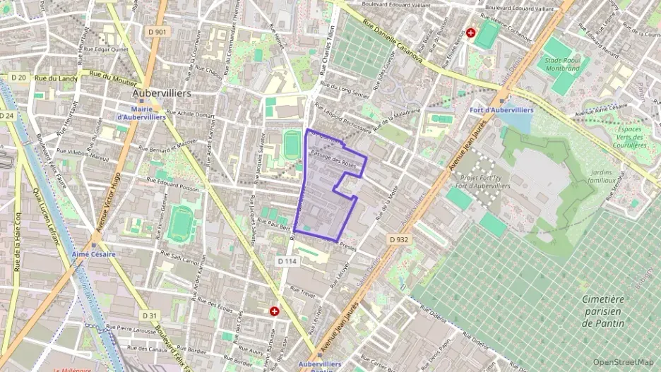 Appartement 39 m² deux pieces à vendre à Aubervilliers