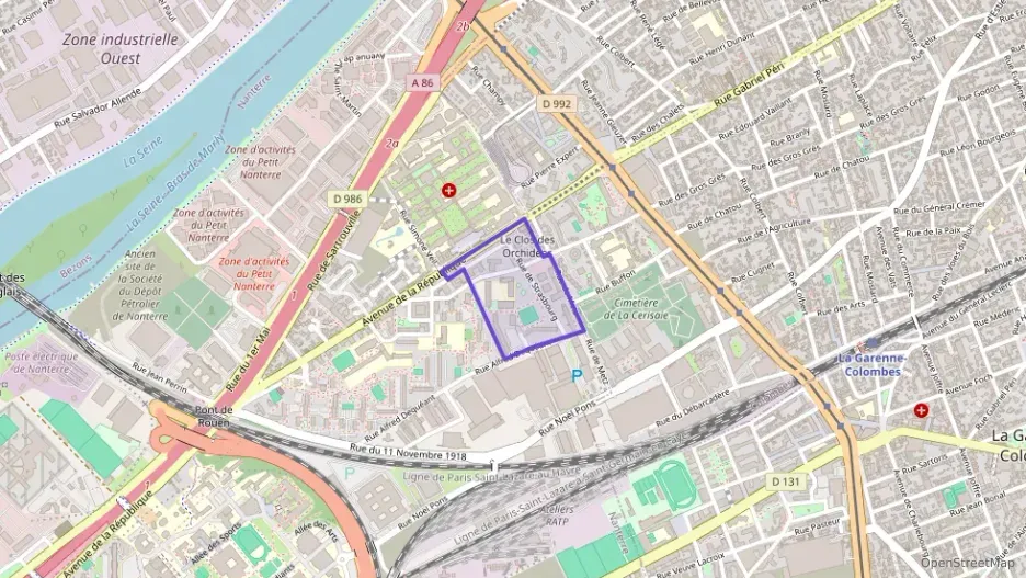 Appartement 82 m² trois pièces à vendre à Nanterre