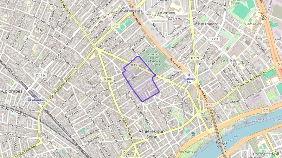 Appartement 60 m² deux pieces à vendre à Asnières-sur-Seine