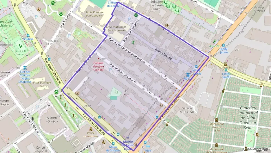 Appartement 50 m² deux pieces à vendre à Saint-Ouen-sur-Seine