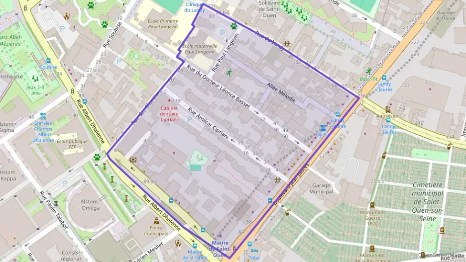 Appartement 45 m² deux pieces à vendre à Saint-Ouen-sur-Seine