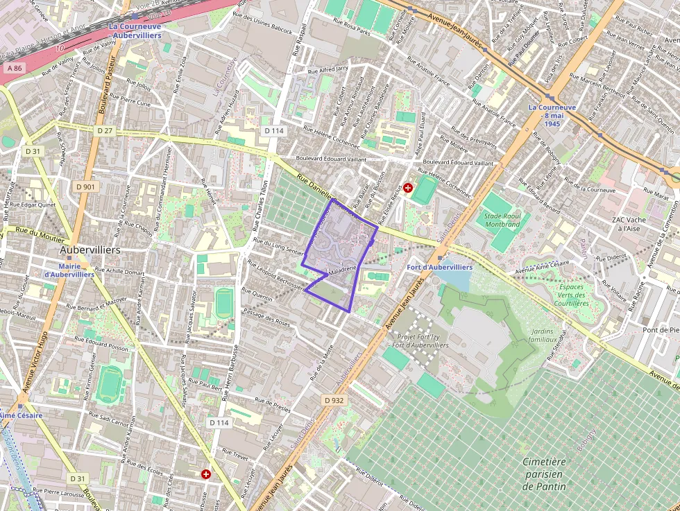 Appartement 64 m² quatre pièces à vendre à Aubervilliers