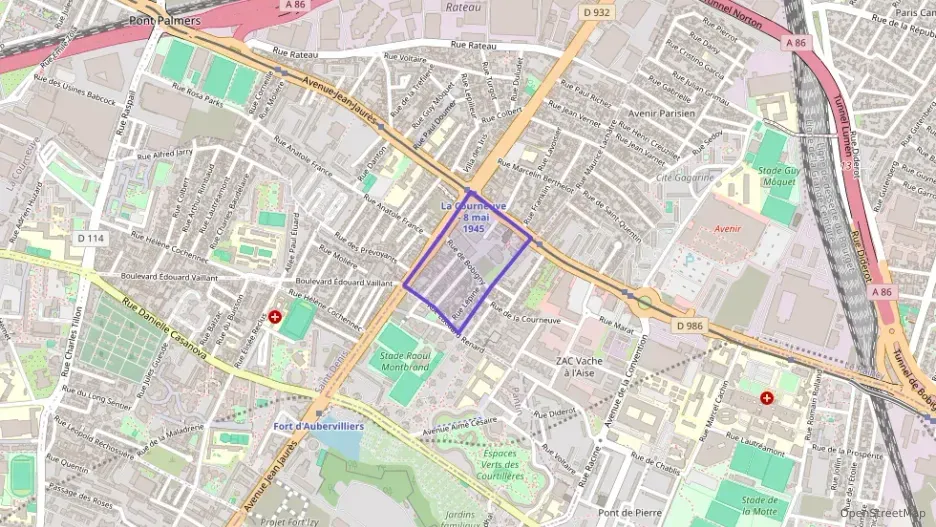 Appartement 55 m² trois pièces à vendre à La Courneuve