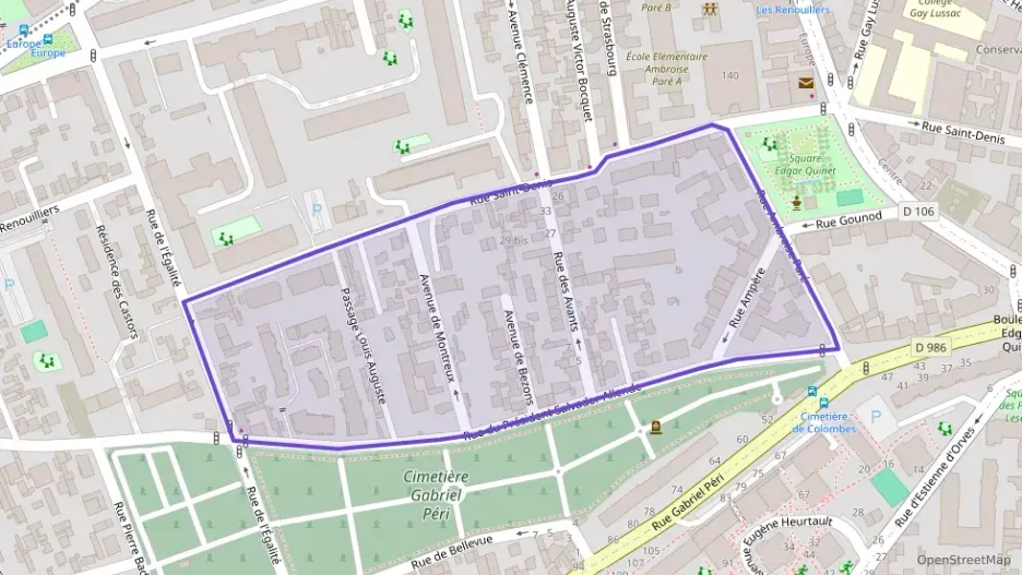 Appartement 53 m² deux pieces à vendre à Colombes