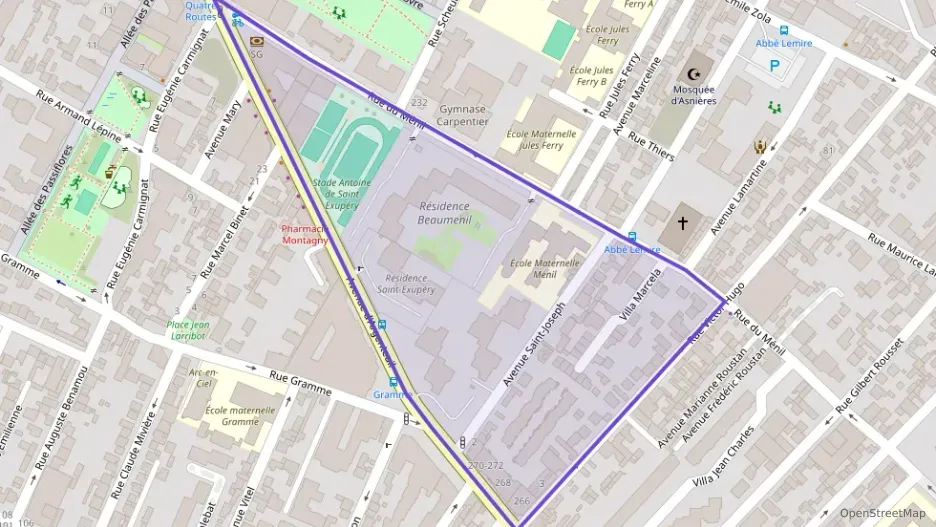 Appartement 40 m² deux pieces à vendre à Asnières-sur-Seine