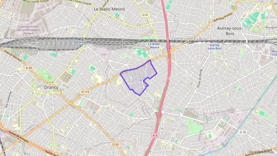 Appartement 61 m² trois pièces à vendre à Le Blanc-Mesnil