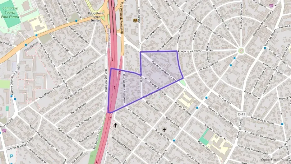 Appartement 45 m² trois pièces à vendre à Aulnay-sous-Bois