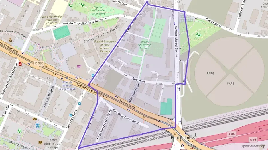 Appartement 55 m² deux pieces à vendre à La Courneuve Appartement 55 m² deux pieces à vendre à La Courneuve