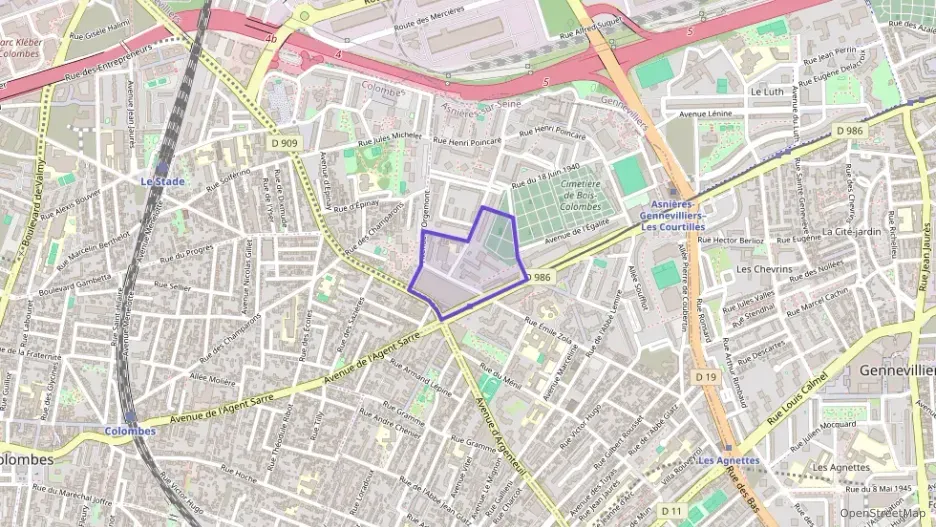 Appartement 40 m² une piece à vendre à Asnières-sur-Seine
