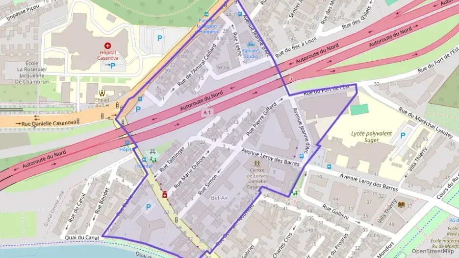 Appartement 57 m² trois pièces à vendre à Saint-Denis