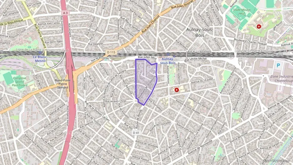 Appartement 51 m² trois pièces à vendre à Aulnay-sous-Bois