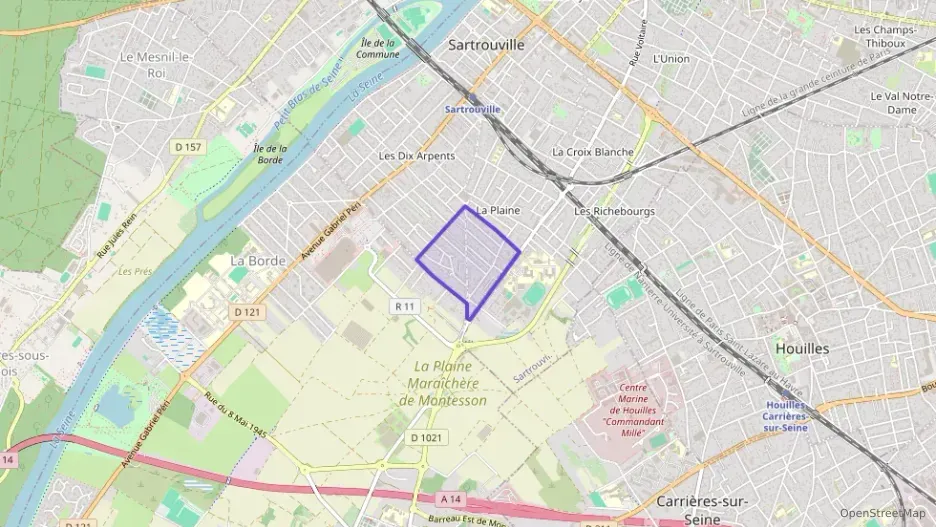 Appartement 60 m² deux pieces à vendre à Sartrouville