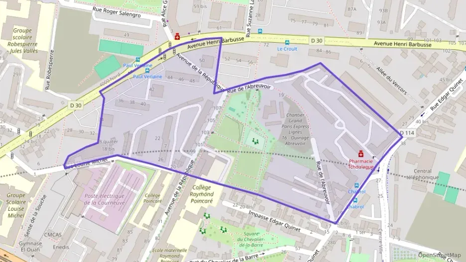 Appartement 55 m² trois pièces à vendre à La Courneuve