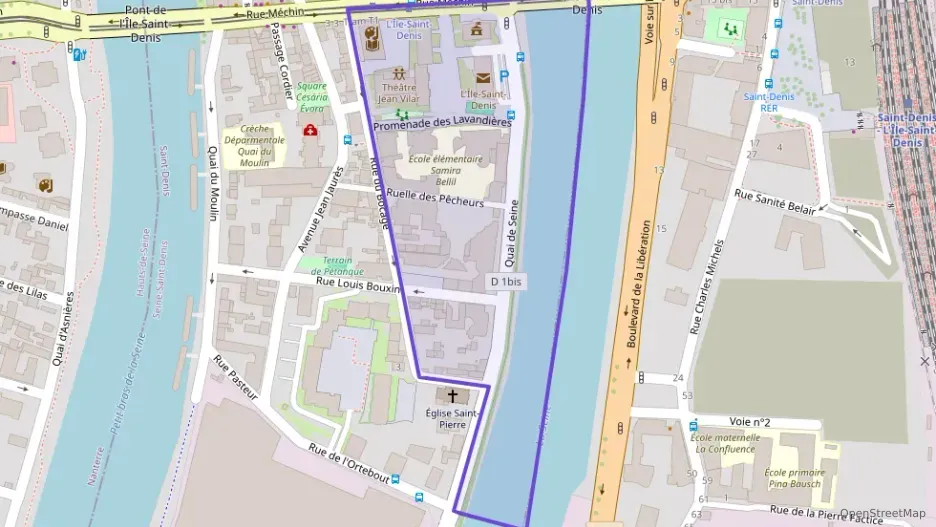 Appartement 45 m² trois pièces à vendre à L`Île-Saint-Denis