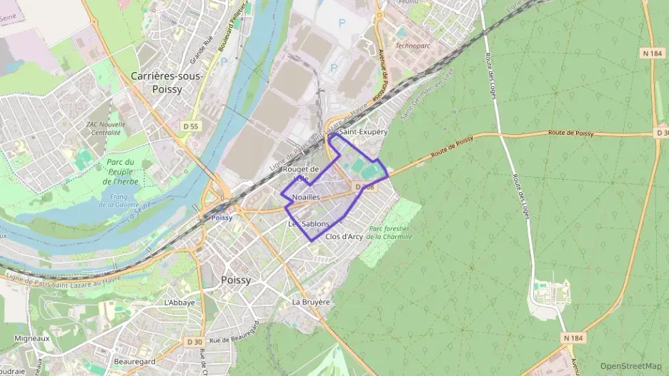 Appartement 59 m² trois pièces à vendre à Poissy