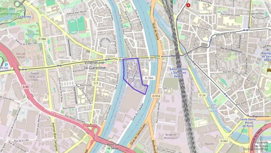 Appartement 95 m² quatre pièces à vendre à L`Île-Saint-Denis