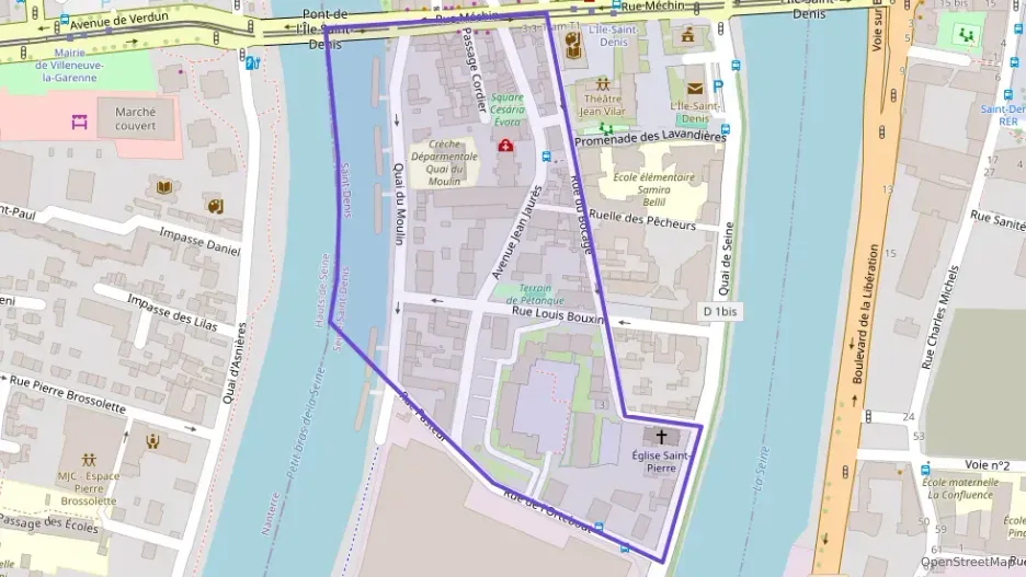 Appartement 45 m² trois pièces à vendre à L`Île-Saint-Denis