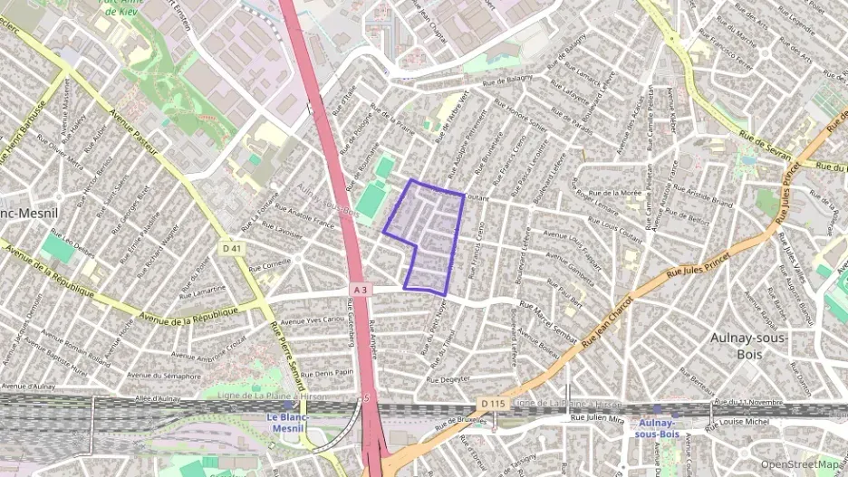 Appartement 53 m² deux pieces à vendre à Aulnay-sous-Bois