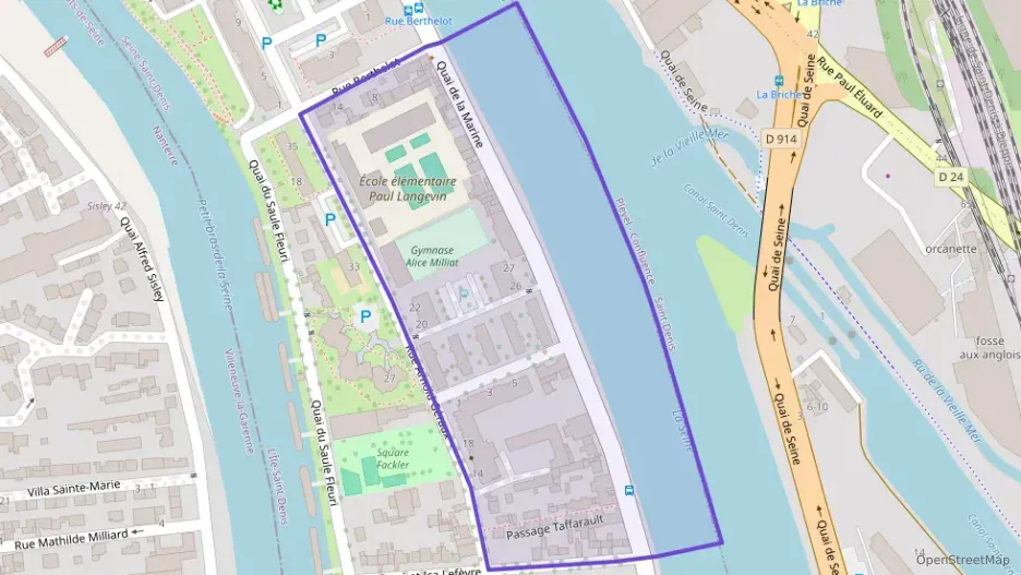 Appartement 56 m² trois pièces à vendre à L`Île-Saint-Denis