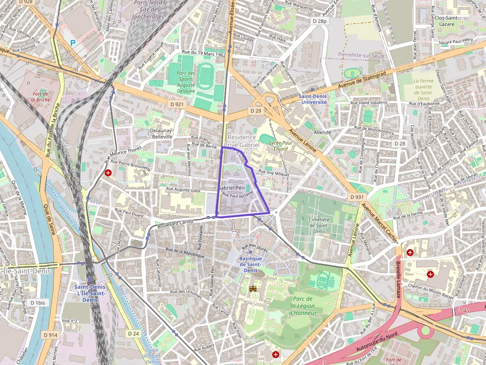 Appartement 55 m² quatre pièces à vendre à Saint-Denis