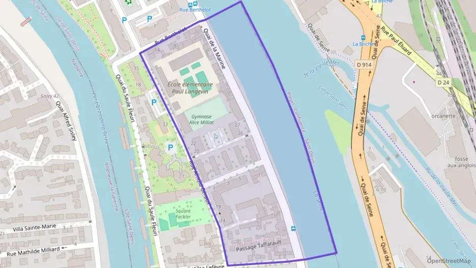 Appartement 66 m² trois pièces à vendre à L`Île-Saint-Denis