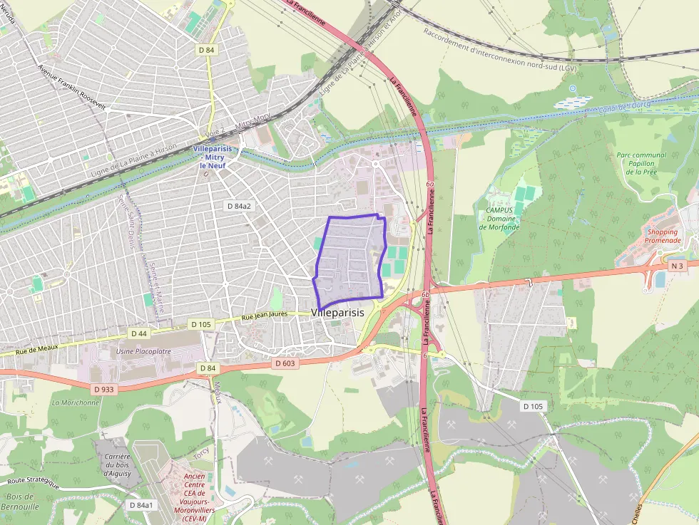 Appartement 55 m² trois pièces à vendre à Villeparisis