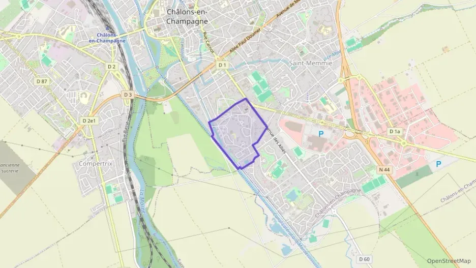 Appartement 62 m² trois pièces à vendre à Châlons-en-Champagne