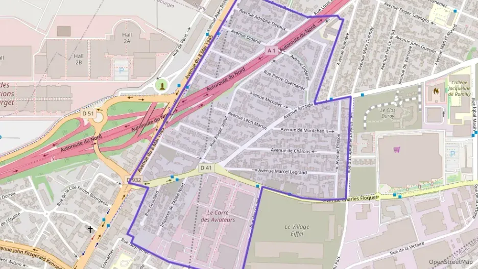 Appartement 54 m² trois pièces à vendre à Le Blanc-Mesnil