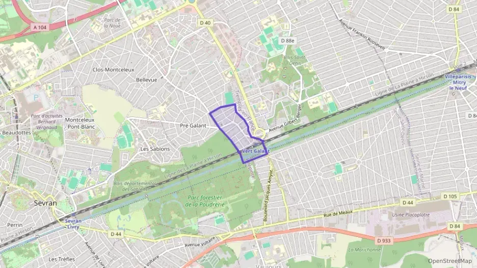 Appartement 41 m² deux pieces à vendre à Villepinte