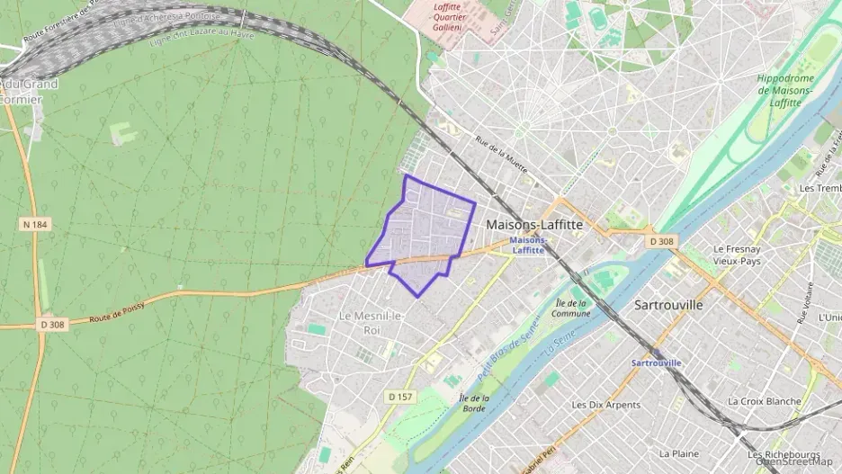 Appartement 53 m² trois pièces à vendre à Maisons-Laffitte